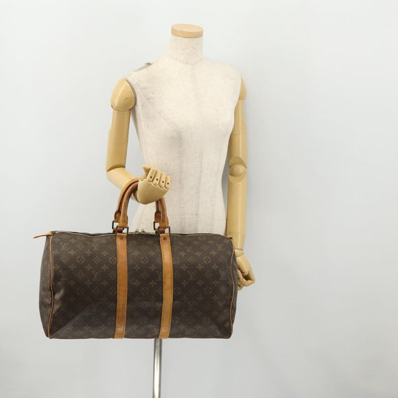 LOUIS VUITTON Monogram Keepall 45 Boston Bag M41428 LV Auth BA10838