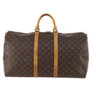 LOUIS VUITTON Monogram Keepall 55 Boston Bag M41424 LV Auth BA10839-2