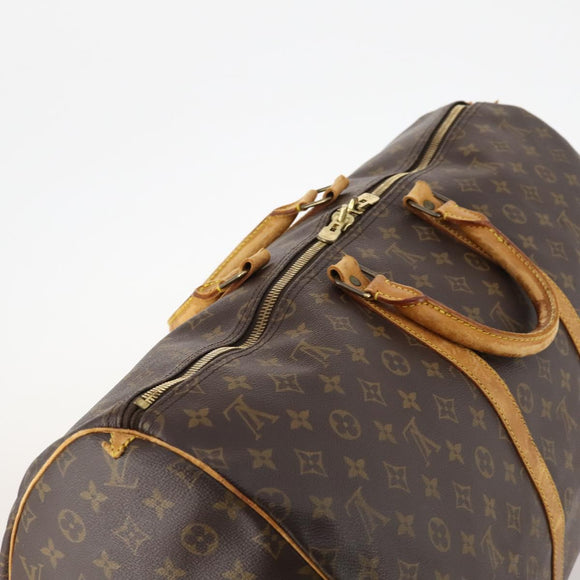 LOUIS VUITTON Monogram Keepall 55 Boston Bag M41424 LV Auth BA10839