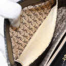 SAINT LAURENT Shoulder Bag Leather Embossed Black Gold Auth BA1084-21