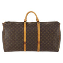 LOUIS VUITTON Monogram Keepall Bandouliere 60 Boston Bag M41412 LV Auth BA10840-2