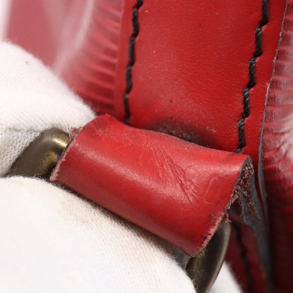 LOUIS VUITTON Epi Noe Shoulder Bag Red M44007 LV Auth BA10844