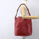 LOUIS VUITTON Epi Noe Shoulder Bag Red M44007 LV Auth BA10844-21