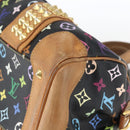 LOUIS VUITTON Monogram Multicolor Courtney MM Bag 2way Black M45642 Auth BA10845-9