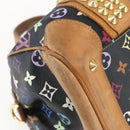 LOUIS VUITTON Monogram Multicolor Courtney MM Bag 2way Black M45642 Auth BA10845-14