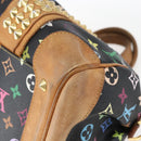 LOUIS VUITTON Monogram Multicolor Courtney MM tas 2-way zwart M45642 Auth BA10845-15