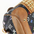 LOUIS VUITTON Monogram Multicolor Courtney MM tas 2-way zwart M45642 Auth BA10845-16
