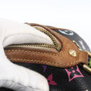 LOUIS VUITTON Monogram Multicolor Courtney MM Bag 2way Black M45642 Auth BA10845-10