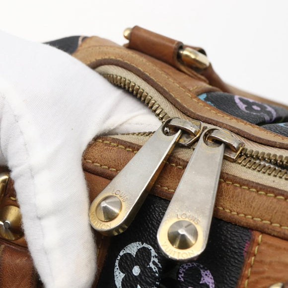 LOUIS VUITTON Monogram Multicolor Courtney MM tas 2-way zwart M45642 Auth BA10845
