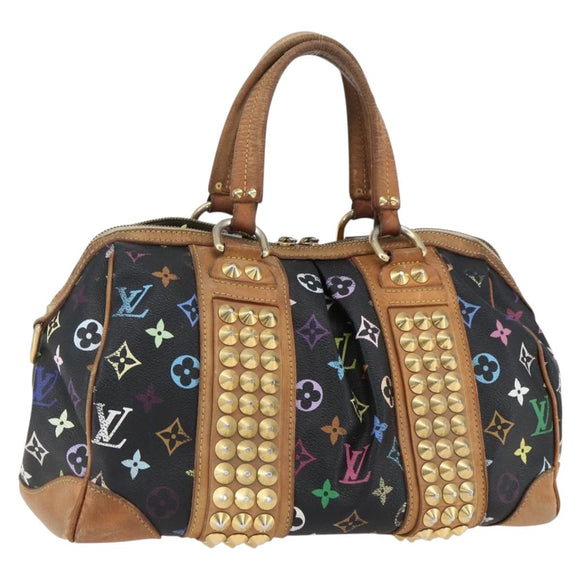 LOUIS VUITTON Monogram Multicolor Courtney MM tas 2-way zwart M45642 Auth BA10845