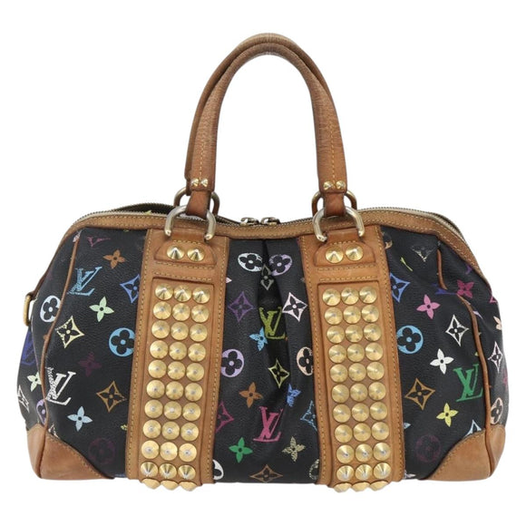 LOUIS VUITTON Monogram Multicolor Courtney MM tas 2-way zwart M45642 Auth BA10845