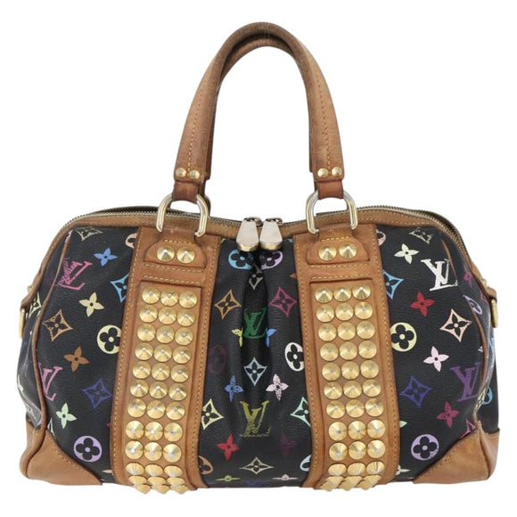 LOUIS VUITTON Monogram Multicolor Courtney MM tas 2-way zwart M45642 Auth BA10845