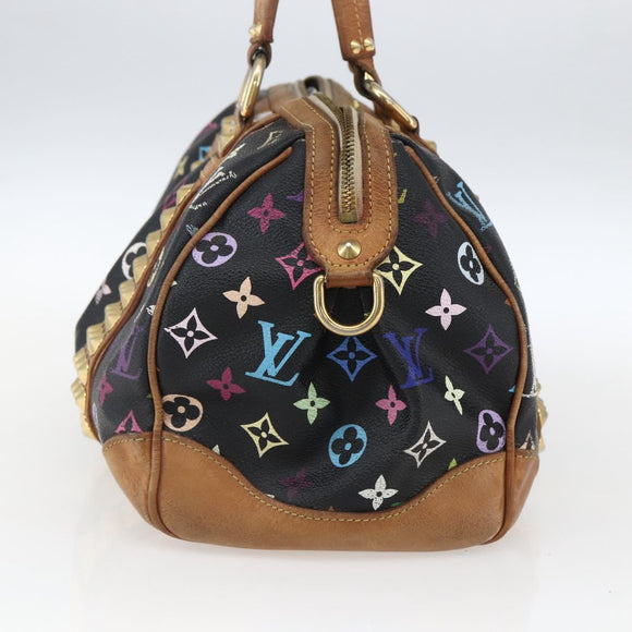 LOUIS VUITTON Monogram Multicolor Courtney MM tas 2-way zwart M45642 Auth BA10845