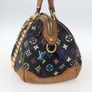 LOUIS VUITTON Monogram Multicolor Courtney MM tas 2-way zwart M45642 Auth BA10845-4