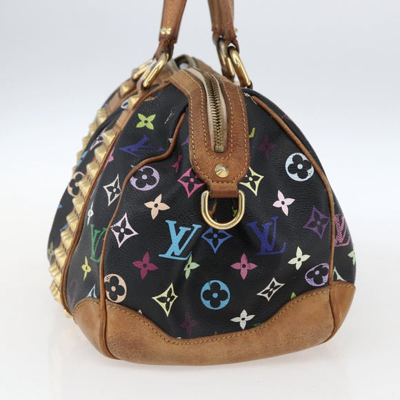 LOUIS VUITTON Monogram Multicolor Courtney MM tas 2-way zwart M45642 Auth BA10845