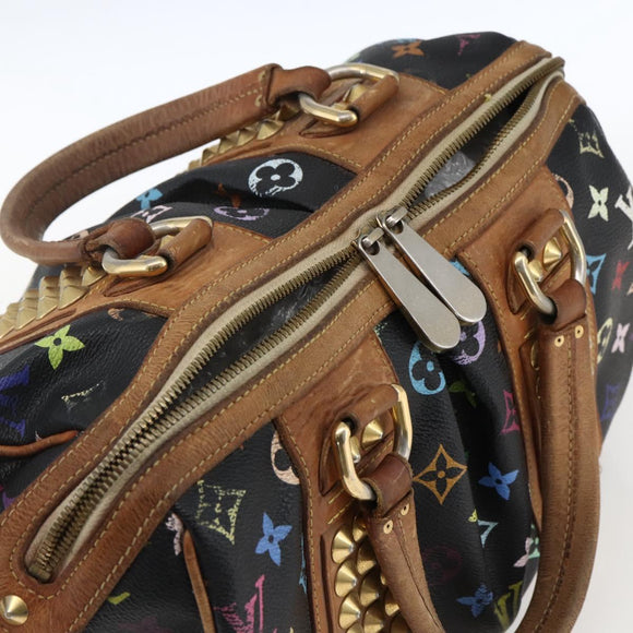 LOUIS VUITTON Monogram Multicolor Courtney MM tas 2-way zwart M45642 Auth BA10845