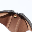 Christian Dior Honeycomb Canvas Shoulder Bag PVC Black Gold Auth BA10846-18