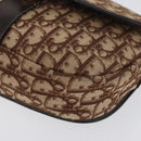 Christian Dior Trotter Canvas Shoulder Bag Beige Gold Auth BA10847-14