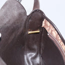 Christian Dior Trotter Canvas Shoulder Bag Beige Gold Auth BA10847-18