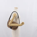 Christian Dior Trotter Canvas Shoulder Bag Beige Gold Auth BA10847-22