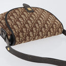 Christian Dior Trotter Canvas Shoulder Bag Beige Gold Auth BA10847-6