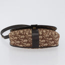 Christian Dior Trotter Canvas Shoulder Bag Beige Gold Auth BA10847-5