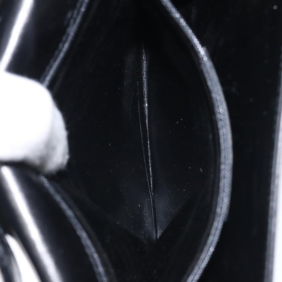 Salvatore Ferragamo Shoulder Bag Leather Black Gold Auth BA1085