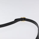 Salvatore Ferragamo Shoulder Bag Leather Black Gold Auth BA1085-8