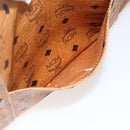 MCM Vicetos Logogram Shoulder Bag PVC Leather Brown Gold Auth BA10851-22