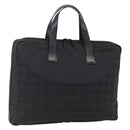 CHANEL New Travel Line Hand Bag Nylon Black CC Auth BA10852-1