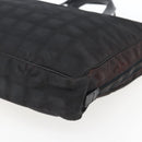 CHANEL New Travel Line Hand Bag Nylon Black CC Auth BA10852-10