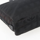 CHANEL New Travel Line Hand Bag Nylon Black CC Auth BA10852-11