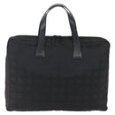 CHANEL New Travel Line Hand Bag Nylon Black CC Auth BA10852-2