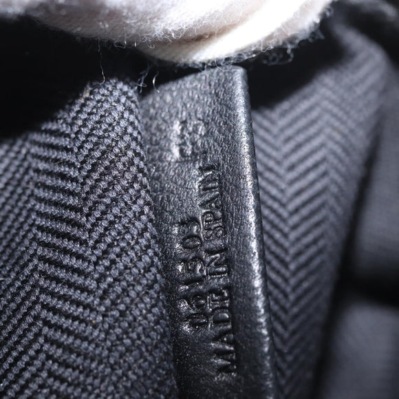 LOEWE Clutch Bag Canvas Blue Gold Auth BA10855