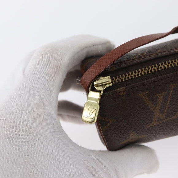 LOUIS VUITTON Monogram Papillon Pouch LV Auth BA10857