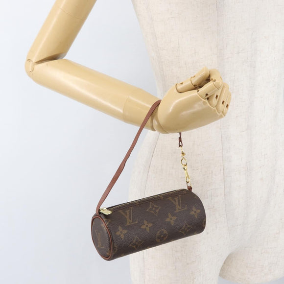 LOUIS VUITTON Monogram Papillon Pouch LV Auth BA10857
