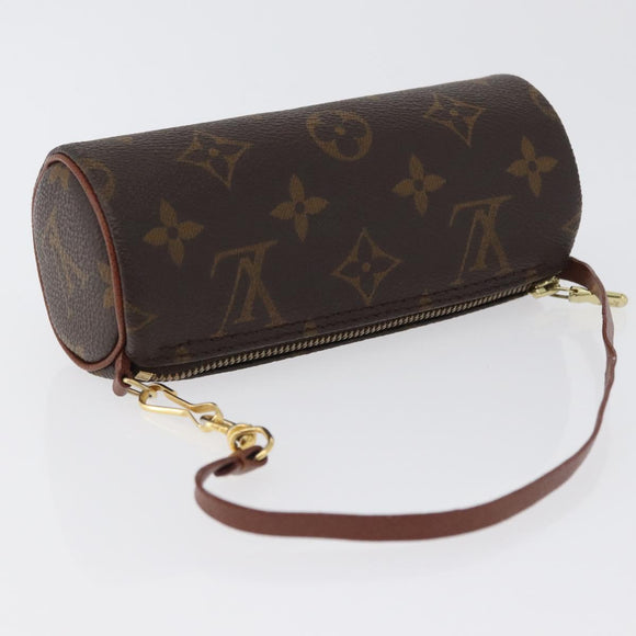 LOUIS VUITTON Monogram Papillon Pouch LV Auth BA10857