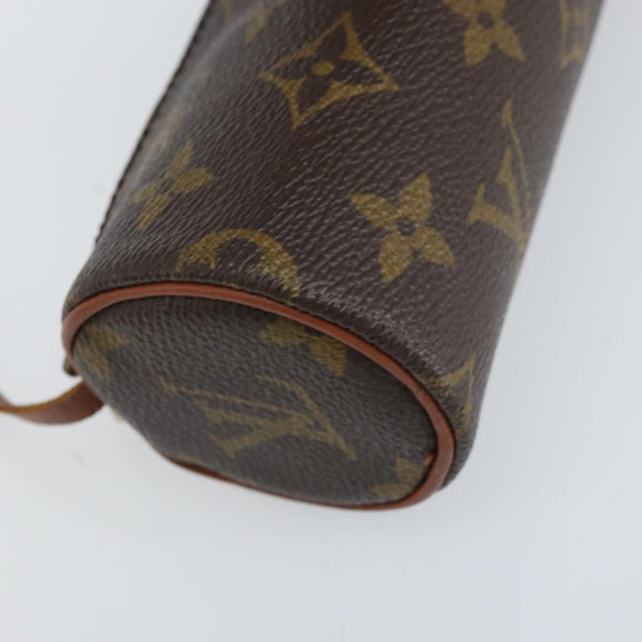 LOUIS VUITTON Monogram Papillon Pouch LV Auth BA10858