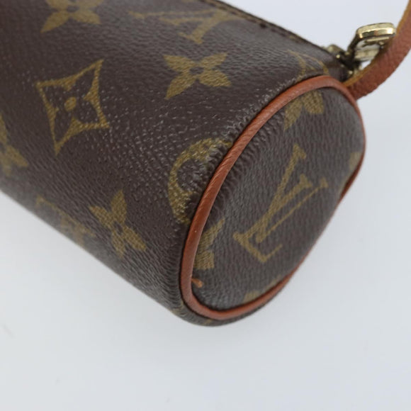 LOUIS VUITTON Monogram Papillon Pouch LV Auth BA10858