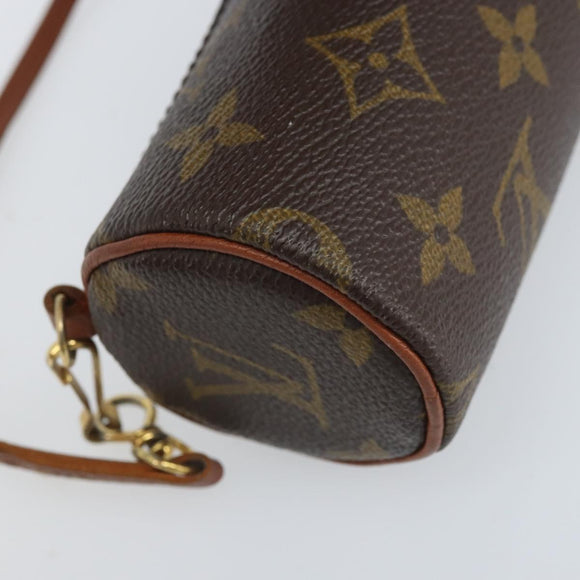 LOUIS VUITTON Monogram Papillon Pouch LV Auth BA10858