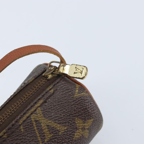 LOUIS VUITTON Monogram Papillon Pouch LV Auth BA10858