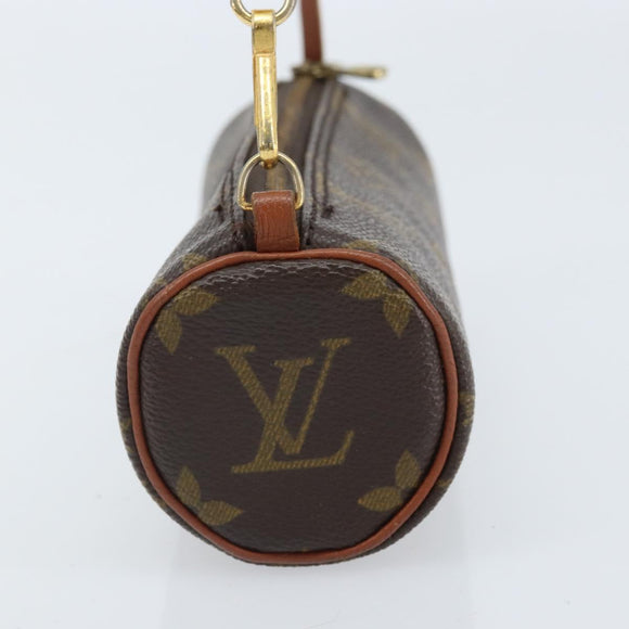 LOUIS VUITTON Monogram Papillon Pouch LV Auth BA10858