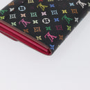 LOUIS VUITTON Multicolor Portefeiulle Sarah Portemonnee Zwart M60668 LV Auth BA10859V-15