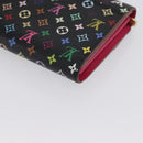 LOUIS VUITTON Multicolor Portefeiulle Sarah Portemonnee Zwart M60668 LV Auth BA10859V-16