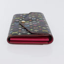 LOUIS VUITTON Multicolor Portefeiulle Sarah Portemonnee Zwart M60668 LV Auth BA10859V-3
