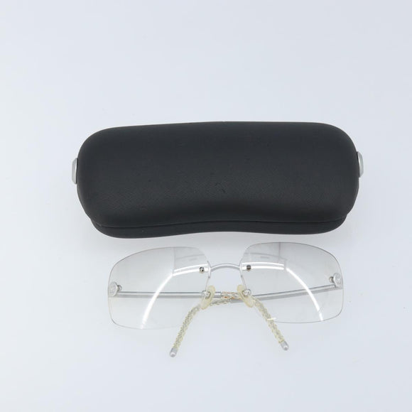 CHANEL Sunglasses metal Silver 4035 CC Auth BA10860