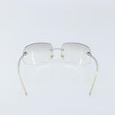 CHANEL Sunglasses metal Silver 4035 CC Auth BA10860-2