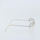 CHANEL Sunglasses metal Silver 4035 CC Auth BA10860-4