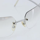 CHANEL Sunglasses metal Silver 4035 CC Auth BA10860-7