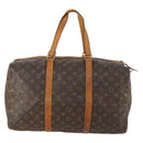LOUIS VUITTON Monogram Sac Souple 45 Boston Bag M41624 LV Auth BA10865-2